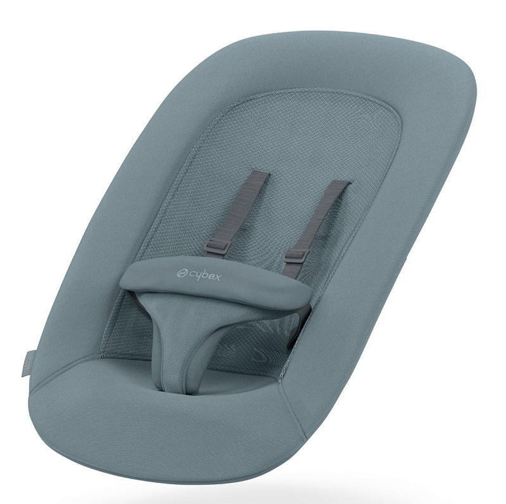 Стульчик для кормления Cybex Lemo 4 в 1 с мягкими чехлами Comfort Inlay Stone Blue/Stunning Black