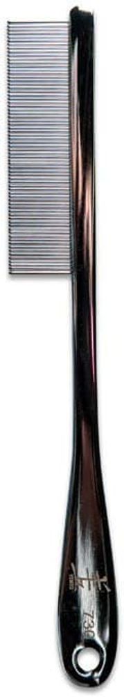 YENTO расческа с ручкой хром #73 для очень мягкой шерсти