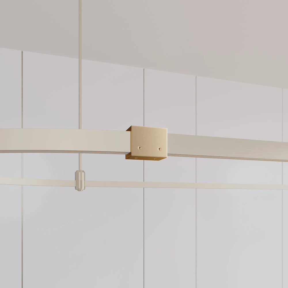 Коннектор прямой с питанием ART-APRIORI-CON-H-POWER (GD, горизонтальный) (Arlight, IP20 Металл, 3 года) 037627