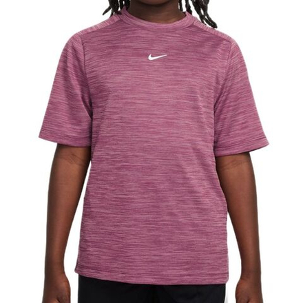 Детская теннисная футболка Nike Multi Dri-FIT Short-Sleeve - peony/sweet beet/white