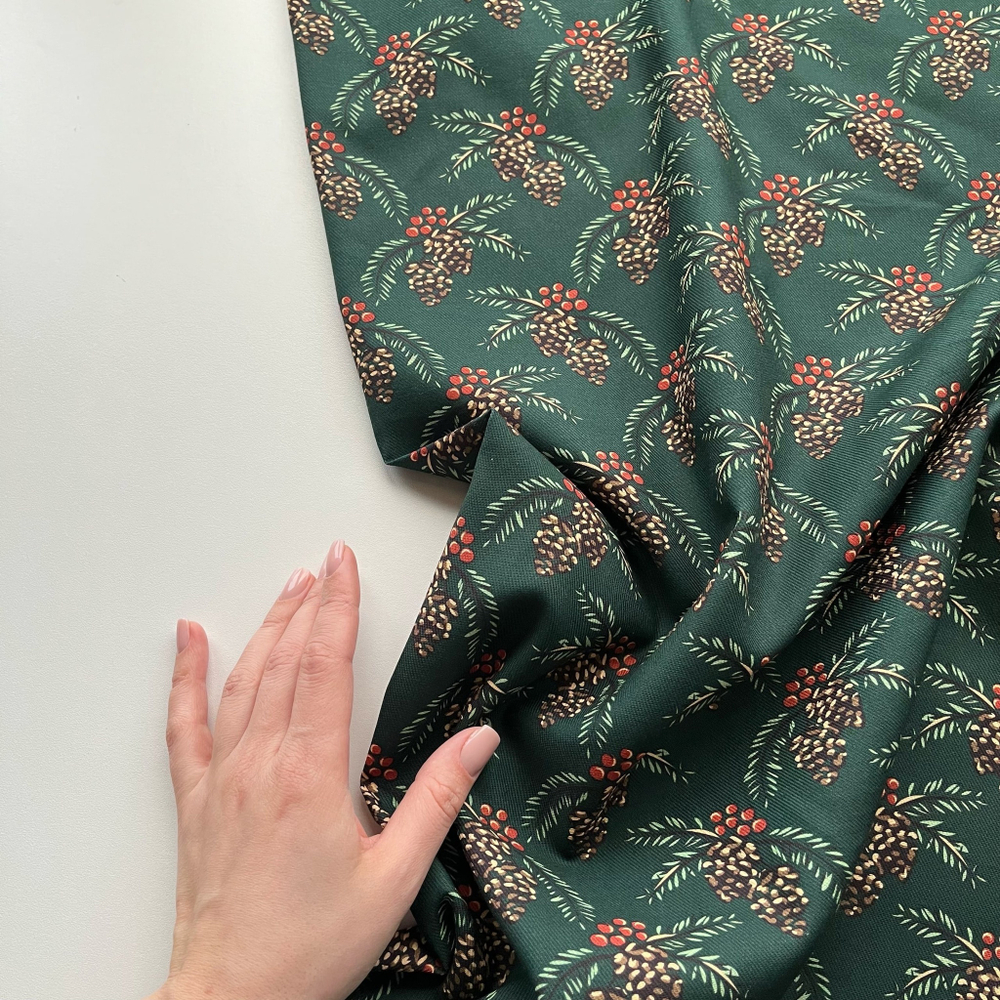 Хлопок твил Шишки