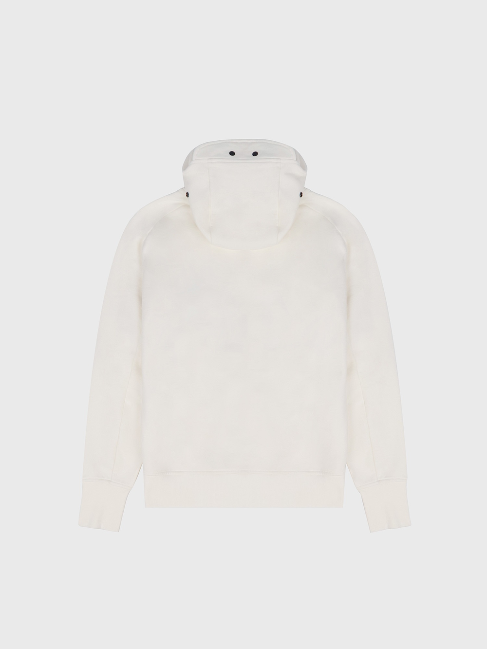 Худи на молнии C.P. Company Diagonal Raised Fleece Zipped Goggle White