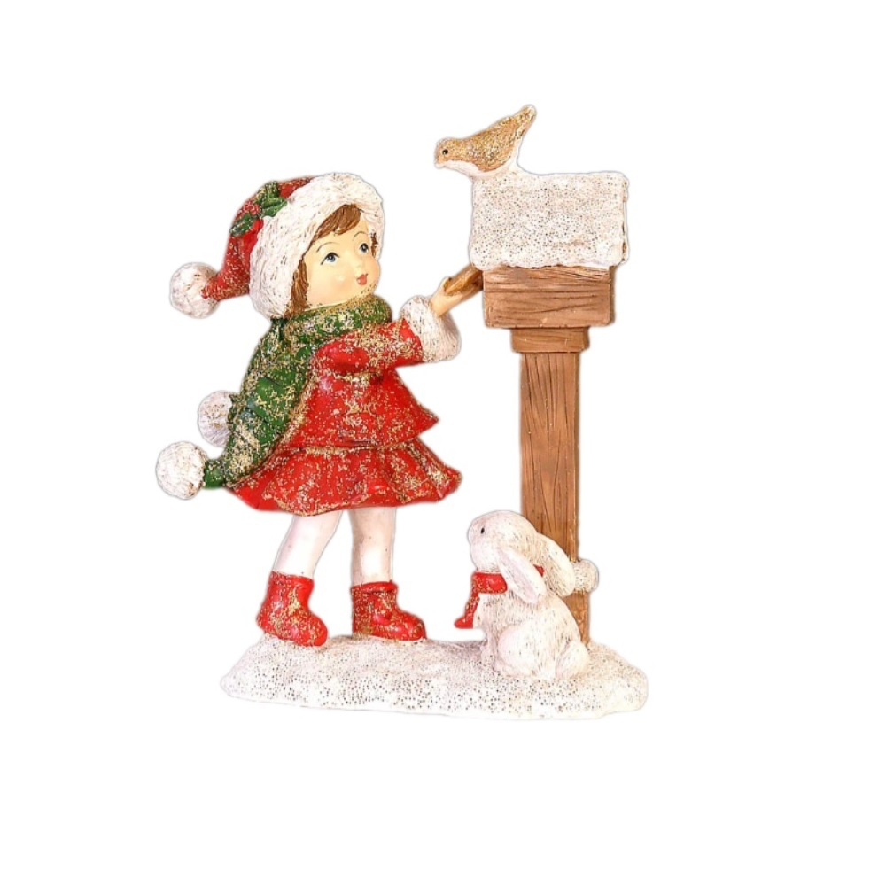 Девочка с почтовым ящиком 13 см