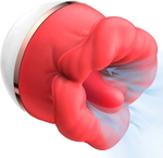 Красный клиторальный стимулятор в форме ротика (Цвет: красный)