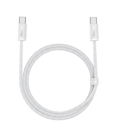 Кабель Baseus Type-C - Type-C 100W 1m Dynamic Series Fast Charging Baseus White (CALD000202)
