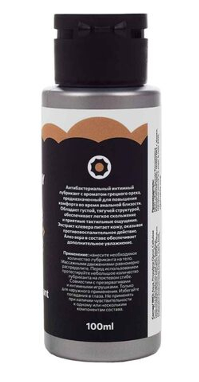 Анальный лубрикант на водной основе SIBIRSKIY с ароматом грецкого ореха - 100 мл.