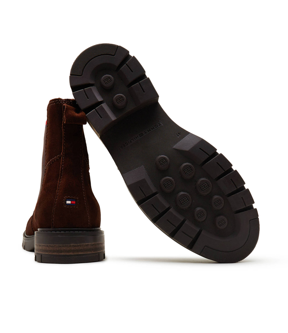 Кожаные челси corpoarte hilfiger suede chelsea Tommy Hilfiger - каштановый(FM0FM04803)