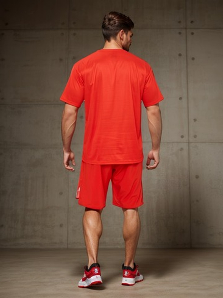 Футболка тренировочная LEGENDA Рать с коротким рукавом, красная