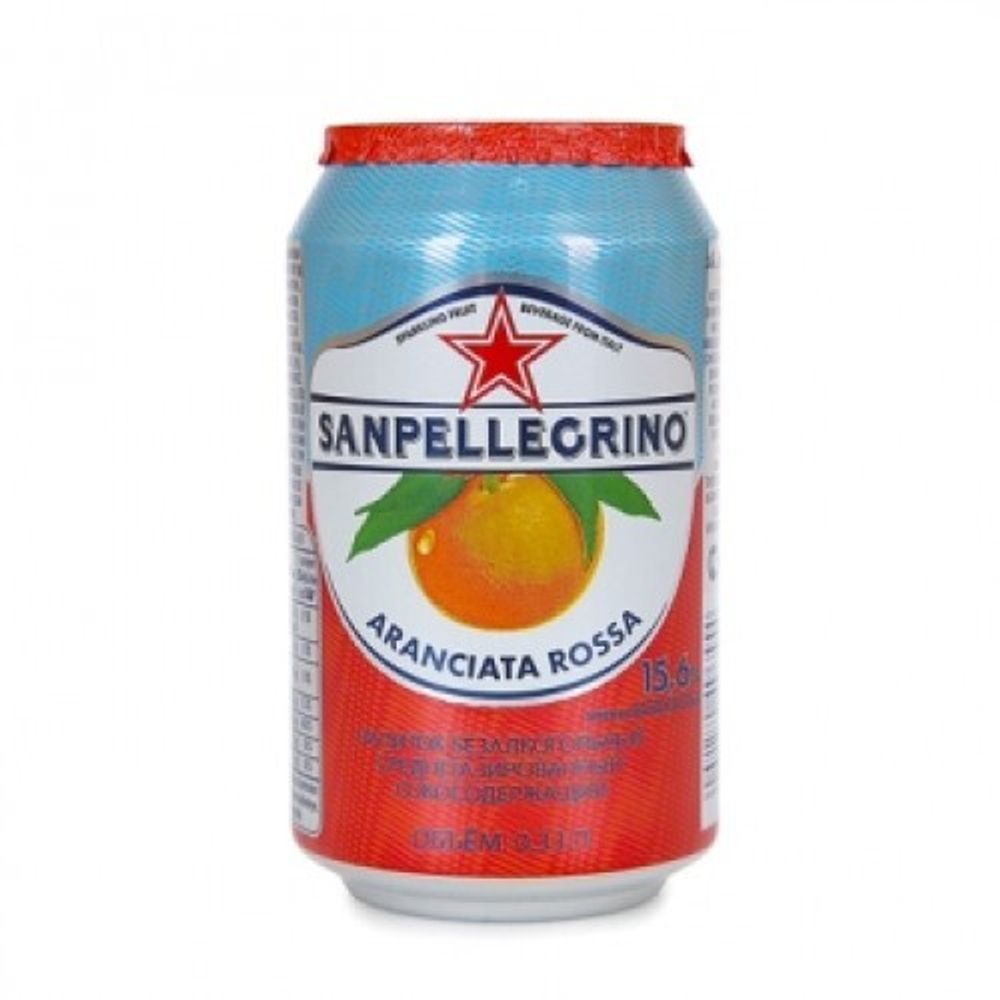 Сокосодержащий напиток San Pellegrino Aranciata Rossa 0,33 л, 24 шт