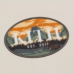 Футболка Kith Stallion Scene Tee Sandrift