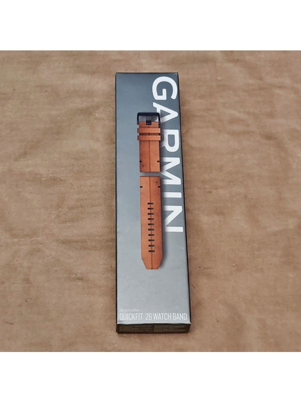 Garmin Quickfit 26mm Chestnut Leather 010-12864-05 ремешок кожаный (Каштановый)