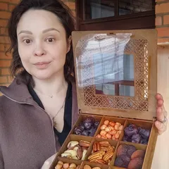 Набор подарочный «Шкатулка с пеканом» в дереве