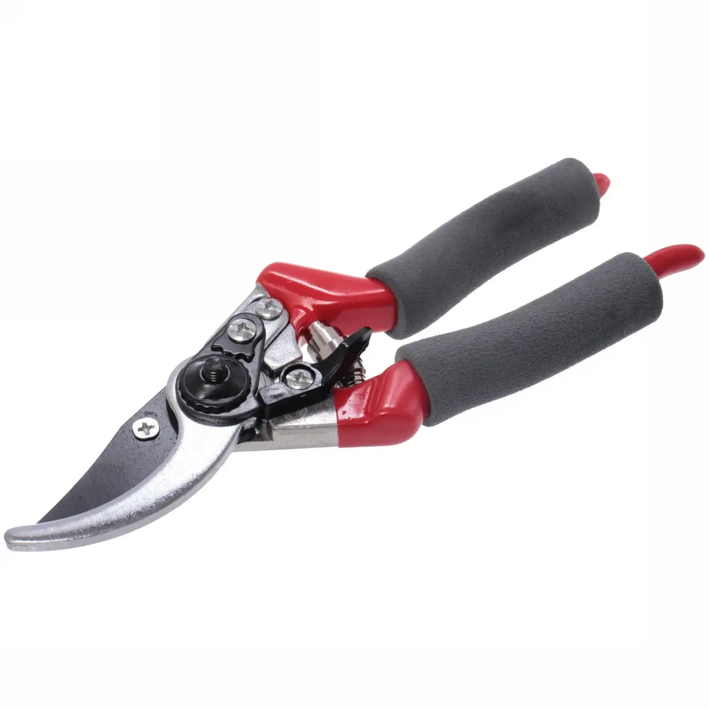 Секатор плоскостной 8» (21,5см) «Садовник» металлические комбинированные ручки ДоброСад