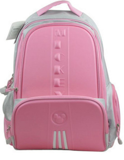 Рюкзак детский двухцветный с жесткой спинкой и тиснением