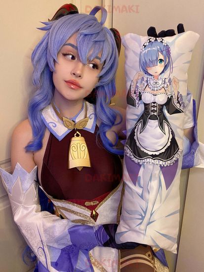 Мини дакимакура Рем из Re:Zero. Жизнь с нуля в альтернативном мире арт. M0119, 60х20 см