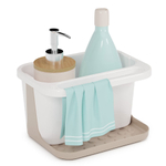 Подставка для моющих средств (бело-бежевый)