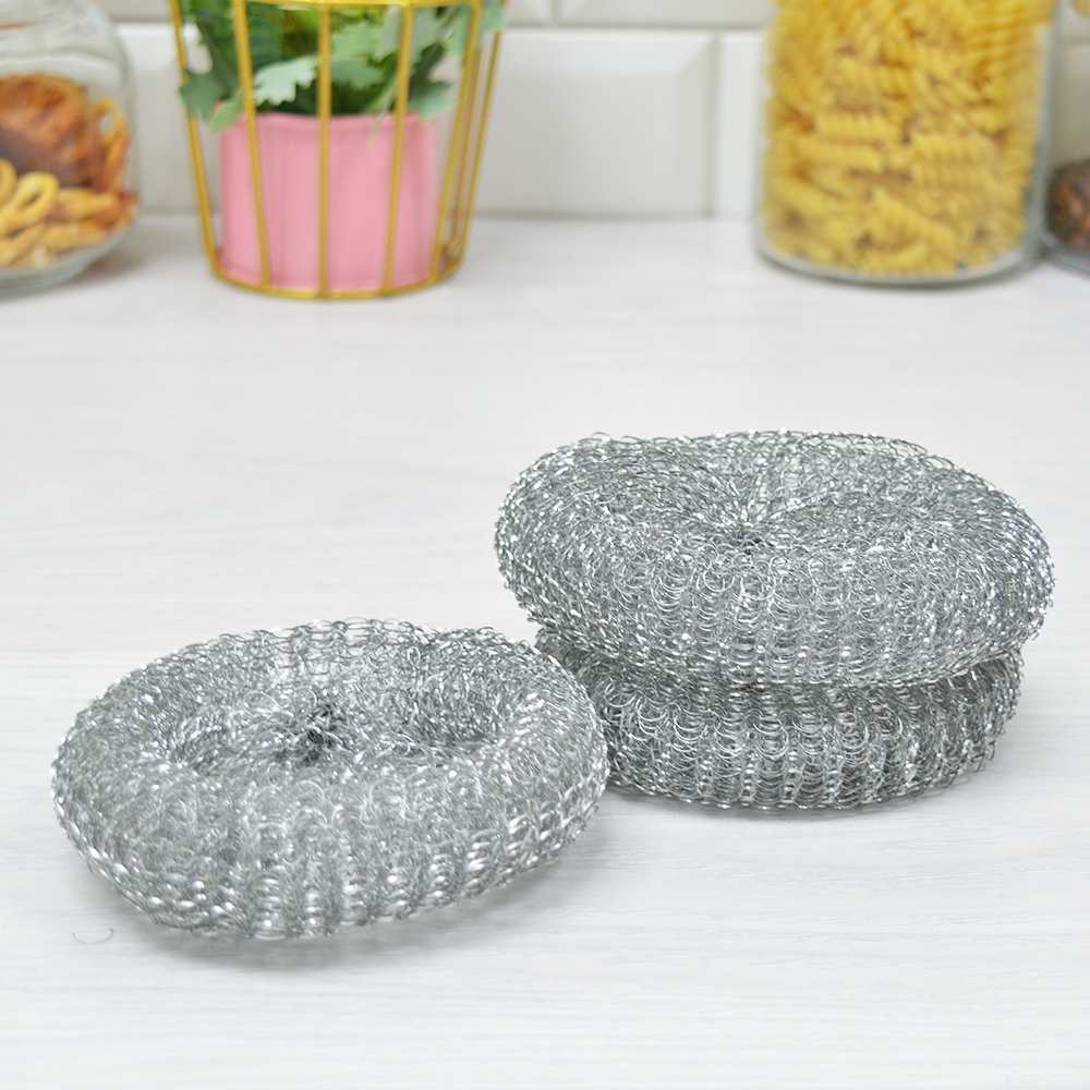 Мочалка для посуды металлическая 3шт VETTA, 441018