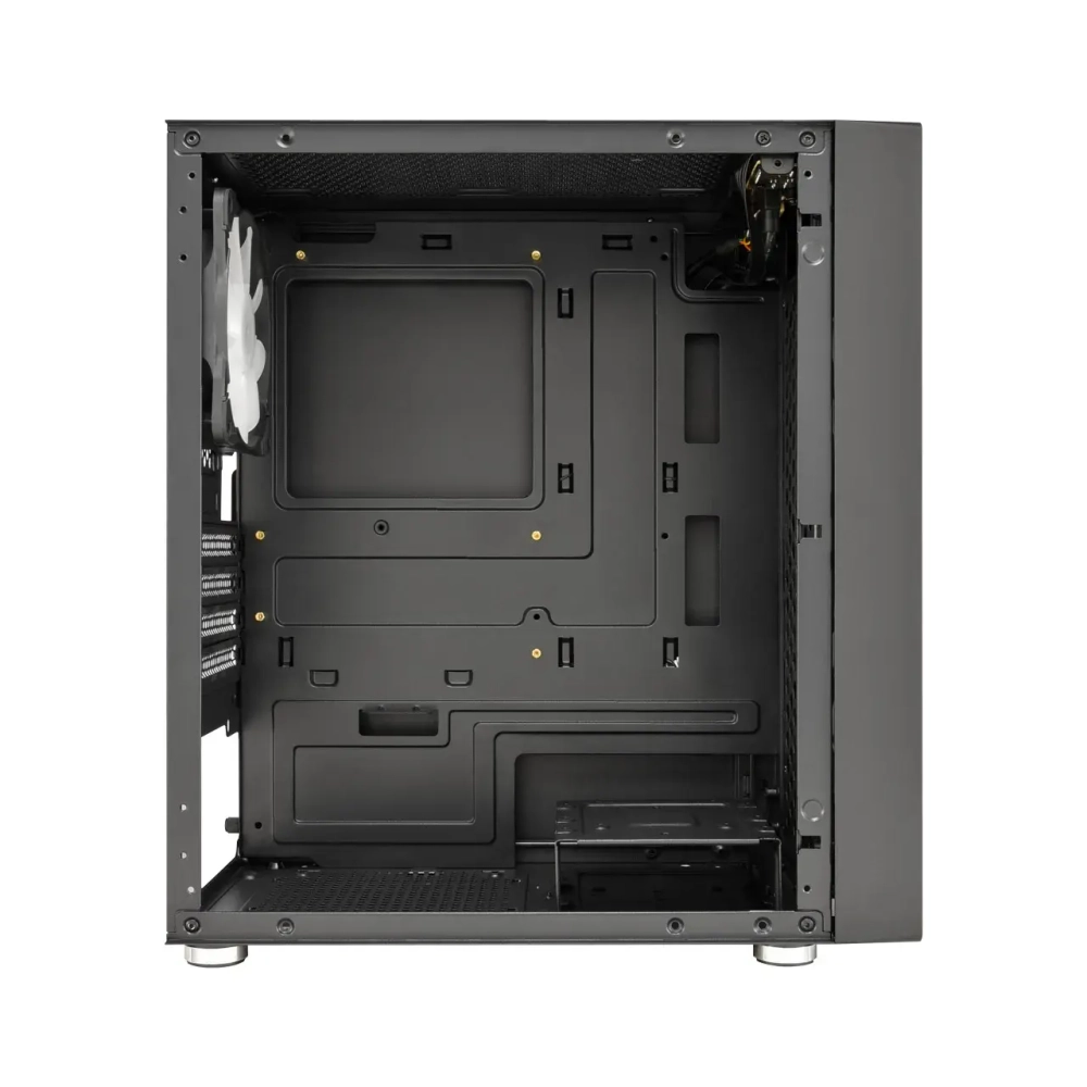 Компьютерный корпус FSP CST130 Basic(Black), Без БП, 1xUSB3.0/2xUSB2.0, 3xFAN120, Acrylic, Black, mATX