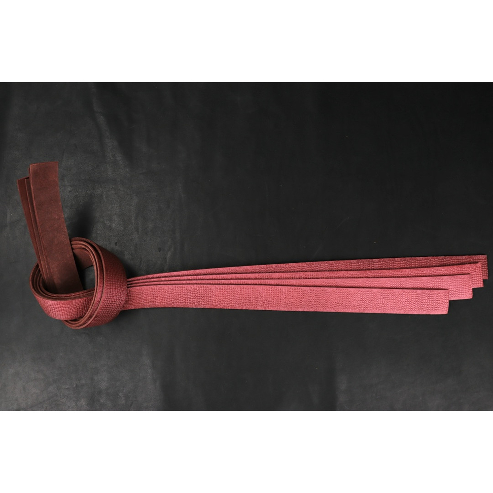 Ременная заготовка розовая с лицевой отделкой+ плита геккон