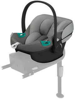 Коляска Cybex Balios S Lux TPE complete Aton S2 Lava Grey 3 в 1 Seashell Beige с дождевиками