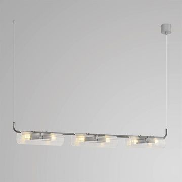 Подвес 6*G9 8258/6 серебро/прозрачный Suspentioni Toronto Lumion