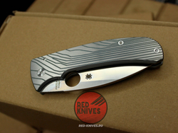 Нож Spyderco Bodacious Titanium Custom А+++ - клинок сатин, клипса титан