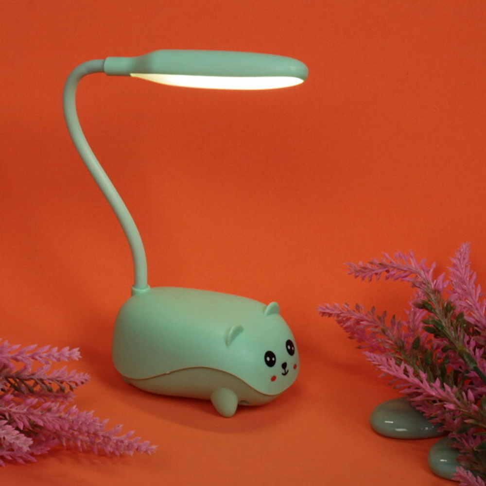 Настольная лампа «Marmalade-Котенок» LED цвет зеленый USB