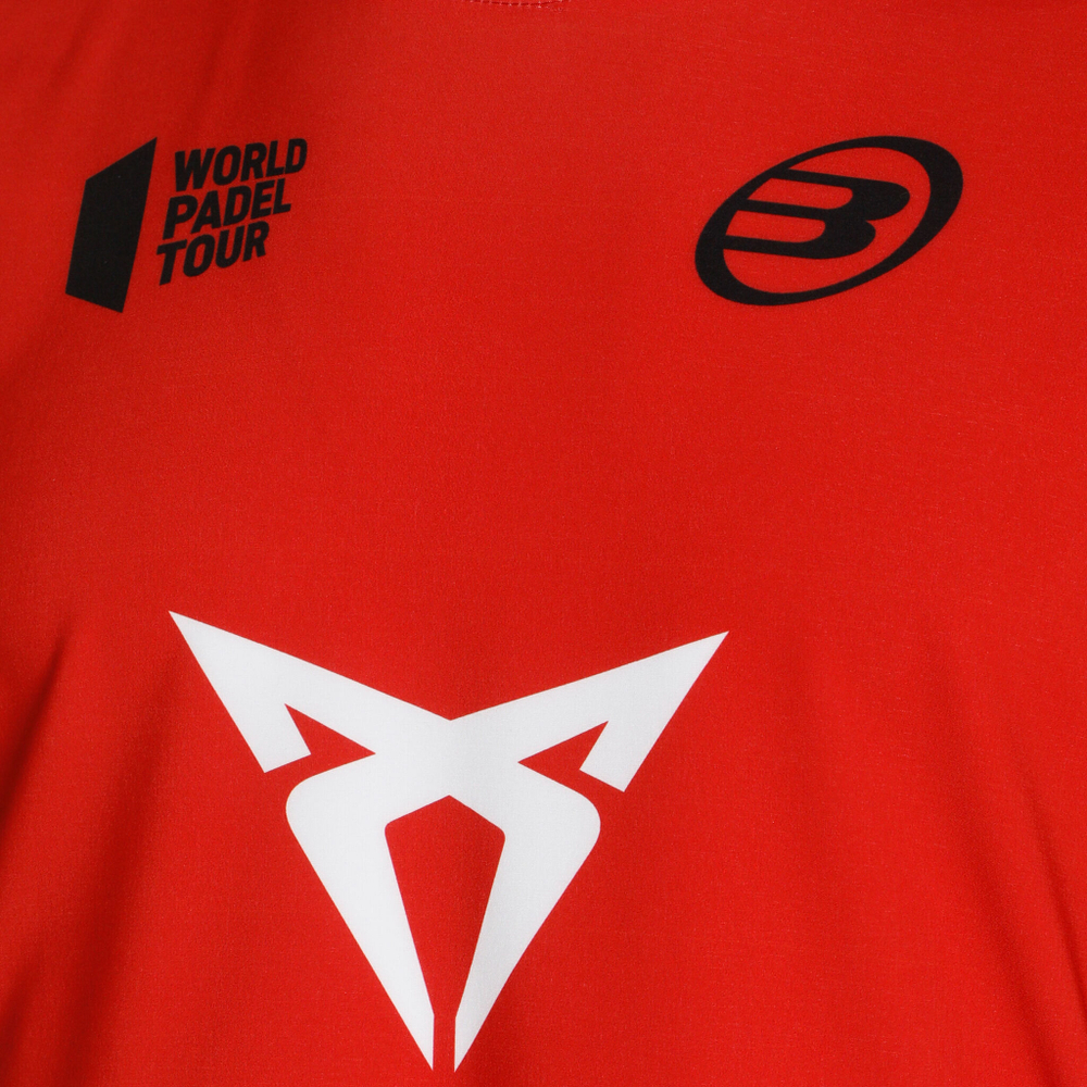 Мужское теннисное поло Bullpadel Odeon Tello T-Shirt Men - Red