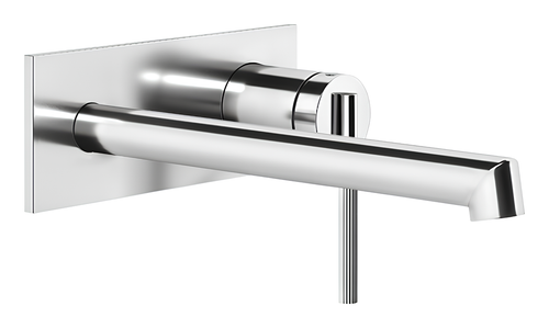 Смеситель для раковины Gessi Ingranaggio, настенный, с длинным изливом, без донного клапана, внешние части, цвет Chrome