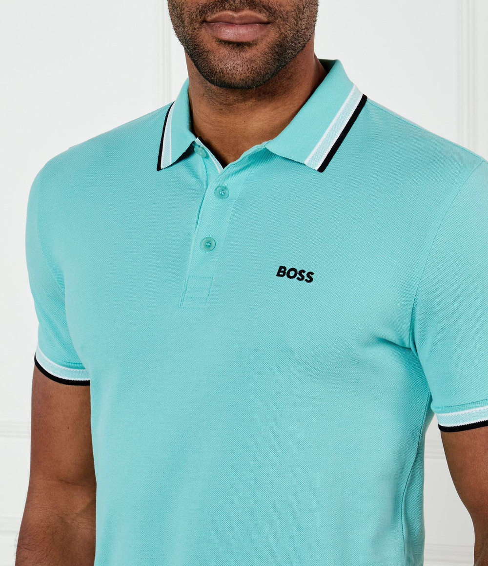 Поло Paddy BOSS GREEN - бирюзовый(50469055)