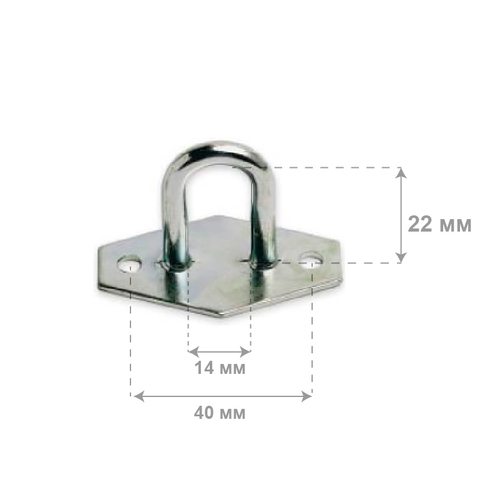 Скоба бортовая h=22 мм оцинкованная 200 шт.
