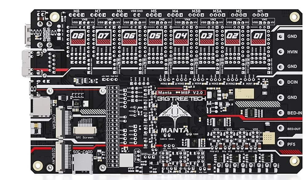 Материнская плата BIGTREETECH Manta M4P/M5P/M8P 32 бита + CB1