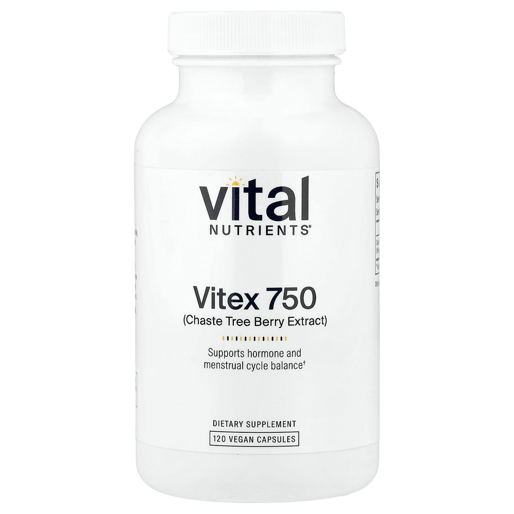 Vital Nutrients, Vitex 750, 750 мг, 120 веганских капсул