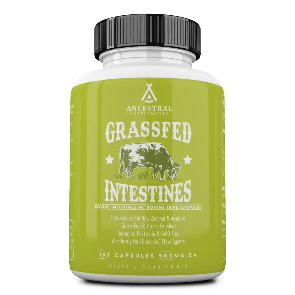 Ancestral Supplements - Grass Fed Beef Intestines 500 mg 180 capsules