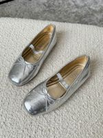 Серебристые туфли Zara, 28,5