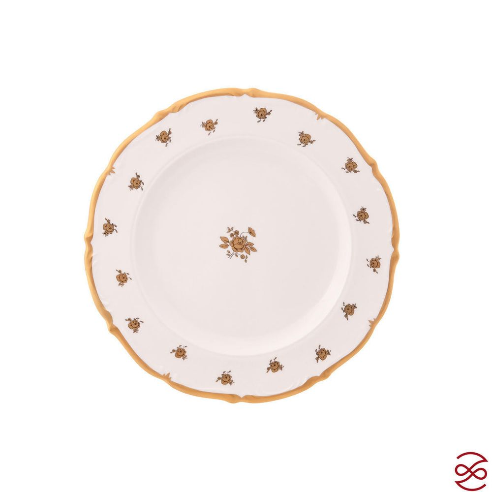 Блюдо круглое Queen's Crown Золотая роза 30 см