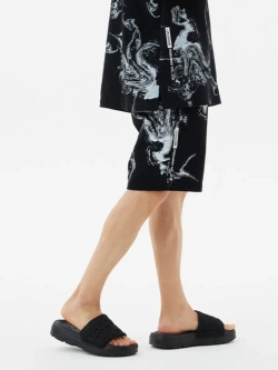 Шорты с принтом "мрамор"