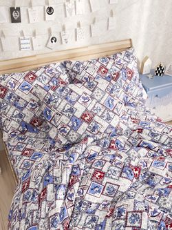 Пододеяльник Сказка "Зимние картинки" 1,5-сп 145х215 см, перкаль