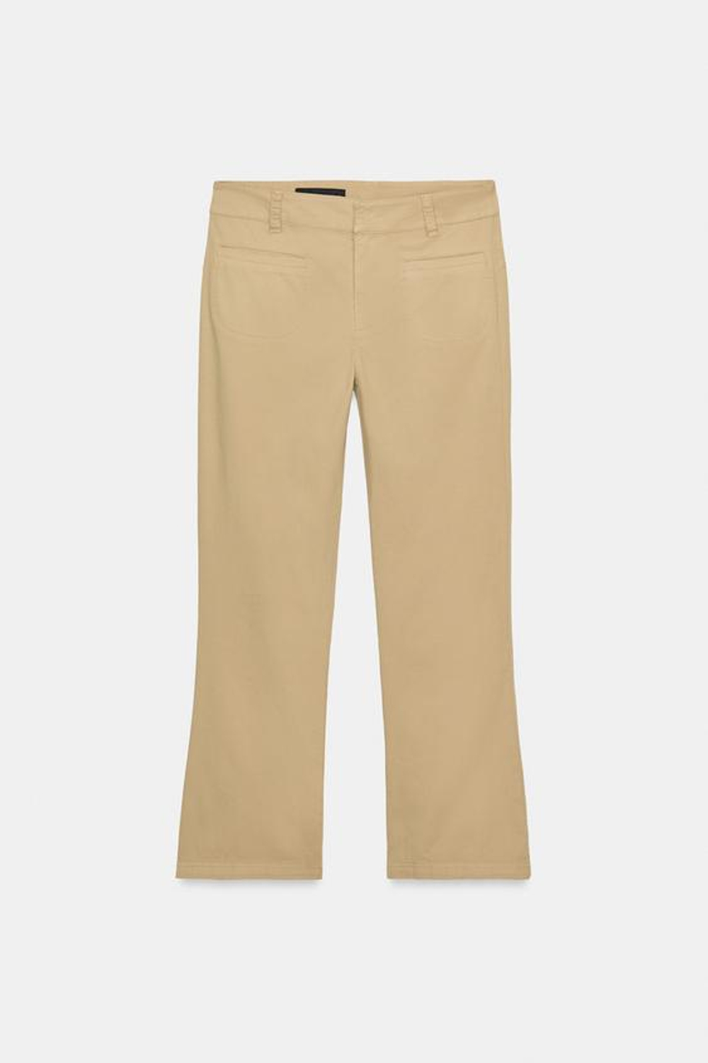 ZARA БРЮКИ МИНИ-КЛЁШ С КАРМАНАМИ, РЫЖЕВАТО-КОРИЧНЕВЫЙ