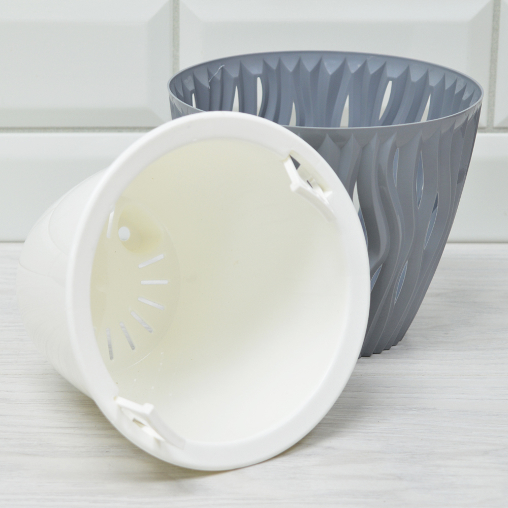 Кашпо Вдохновение 1,6л, серый жемчуг