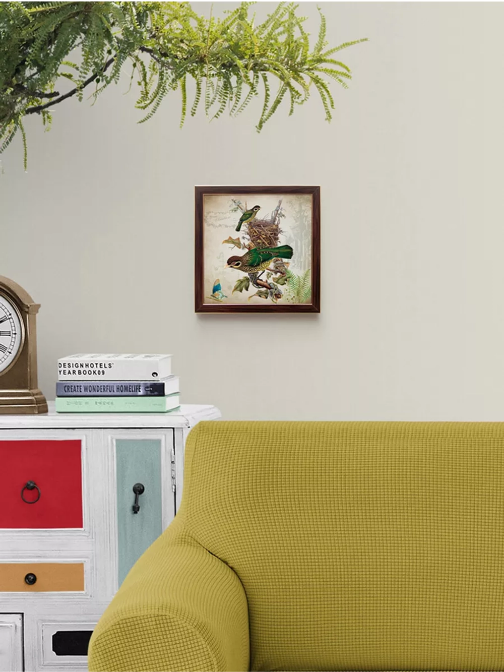 Картина на стену интерьерная на хосте 22,5*22,5 см