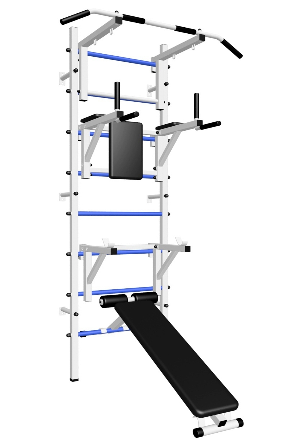 Шведская стенка Sv Sport 507 (Турник стандарт/Брусья/Стойка/Скамья)