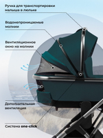 Коляска 4 в 1 Sweet Baby Rocco Air + автокресло Elegante Plus с базой i-Size ISOFIX DK780 Green (Air)