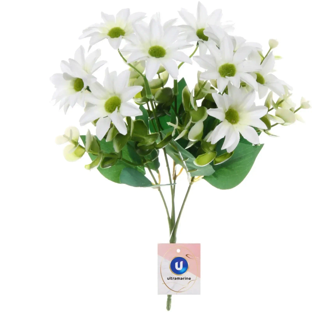 Искусственные цветы «Летнее вдохновение» Хризантемы 30см цвет белый