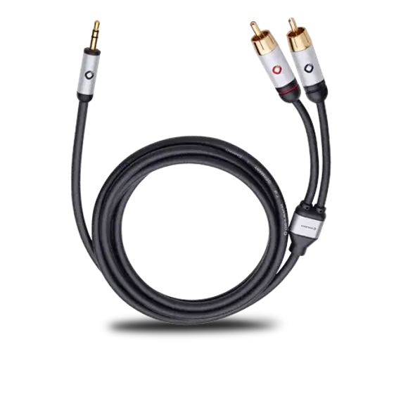 OEHLBACH I-CONNECT Black Jack 3.5 to 2RCA 5m