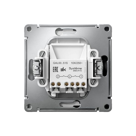 Выключатель 2-кл. ArtGallery 10AX быстрозажим. клем. механизм лотос SE GAL001351S