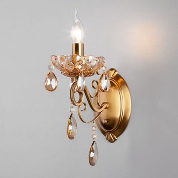 10109/1 / настенный светильник / бронза/тонированный хрусталь Strotskis