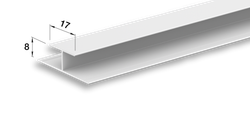 Соединительный профиль белый 3000 мм