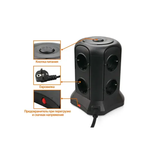 Tessan TP-VB4U6E Black
