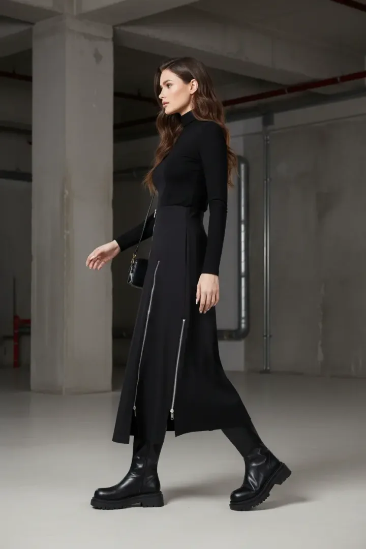 Юбка с молниями «ZIPA»